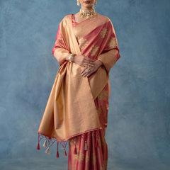 Izhai Silk Red Saree