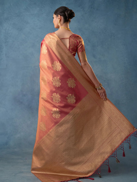 Izhai Silk Red Saree