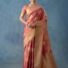 Izhai Silk Red Saree