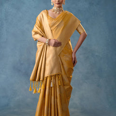 Izhai Silk Yellow Saree