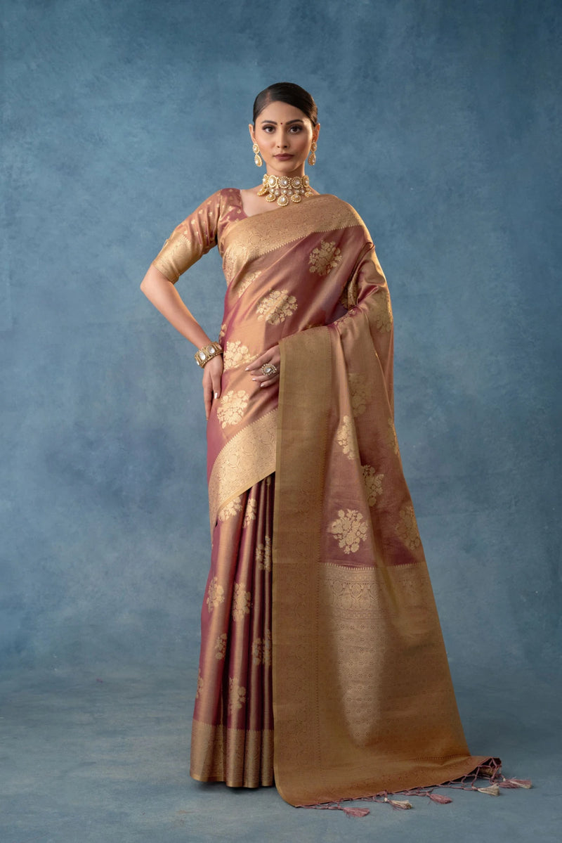 Izhai Silk Purple Saree