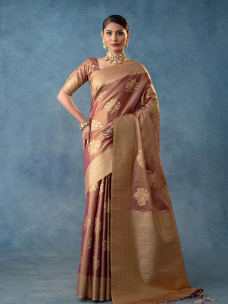 Izhai Silk Purple Saree