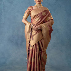 Izhai Silk Purple Saree