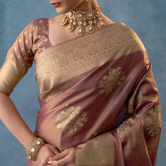 Izhai Silk Purple Saree