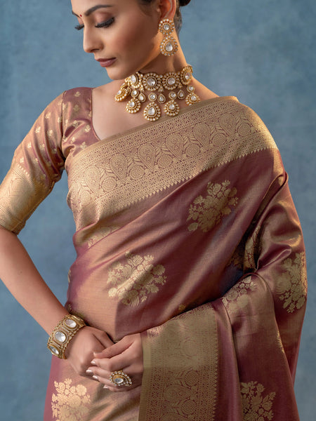 Izhai Silk Purple Saree