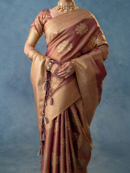 Izhai Silk Purple Saree