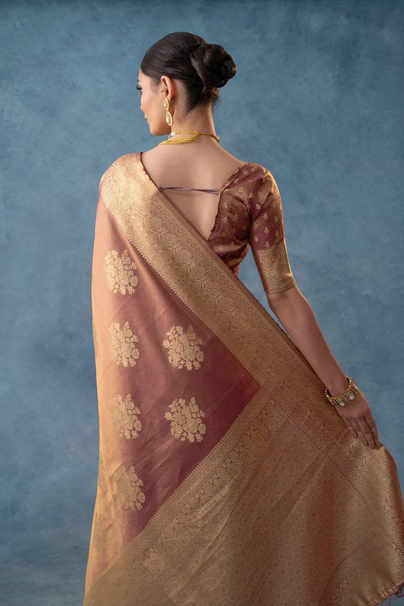 Izhai Silk Purple Saree