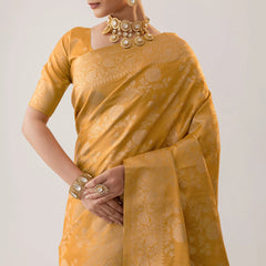 Ivona Silk Yellow Saree