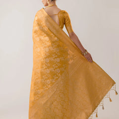 Ivona Silk Yellow Saree