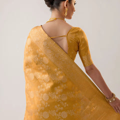 Ivona Silk Yellow Saree