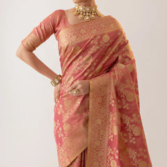 Ivona Silk Red Saree