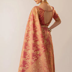 Ivona Silk Red Saree