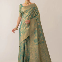 Ivona Silk Green Saree