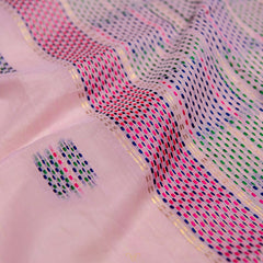 Katha Handloom Baby Pink Saree