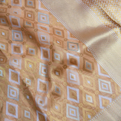 Shahi Cotton Peach Saree