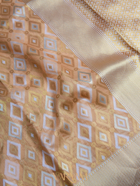 Shahi Cotton Peach Saree