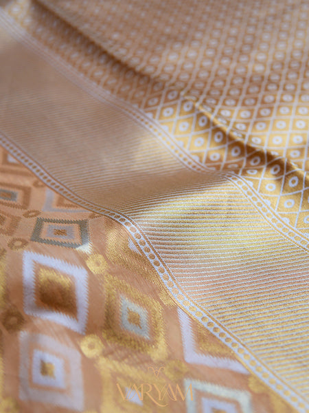 Shahi Cotton Peach Saree