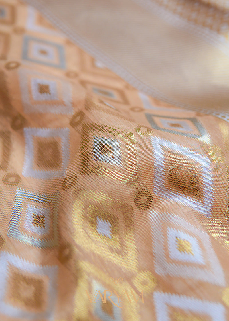 Shahi Cotton Peach Saree