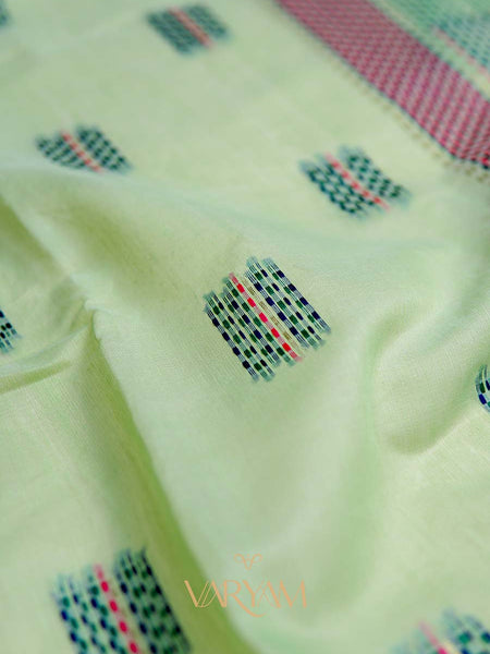 Katha Handloom Green Saree