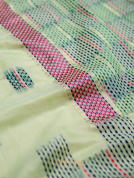 Katha Handloom Green Saree