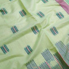 Katha Handloom Green Saree