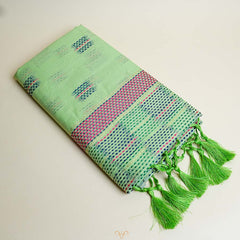 Katha Handloom Green Saree