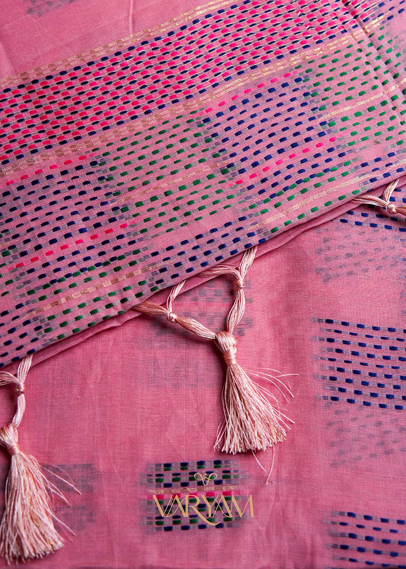 Katha Handloom Pink Saree