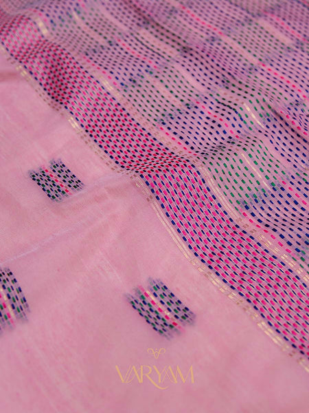 Katha Handloom Pink Saree