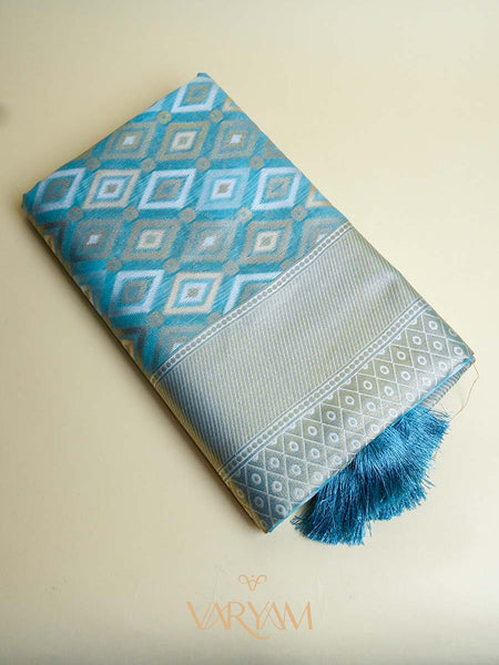 Shahi Cotton Blue Saree