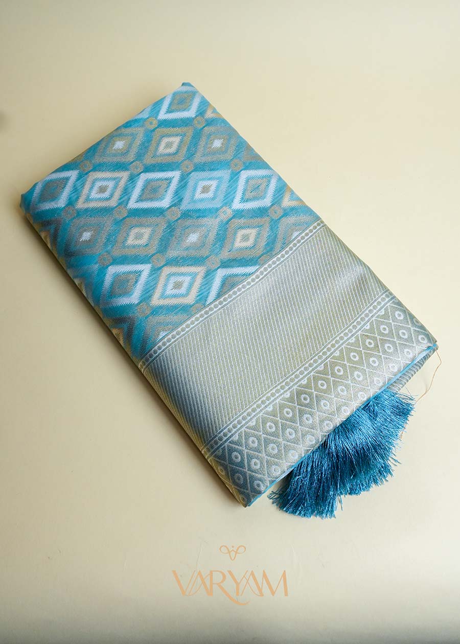 Shahi Cotton Blue Saree