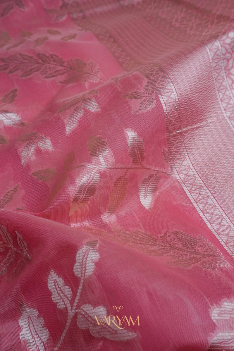 Mango Cotton Pink Saree
