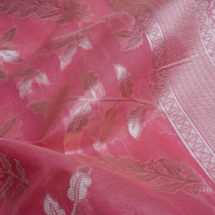 Mango Cotton Pink Saree