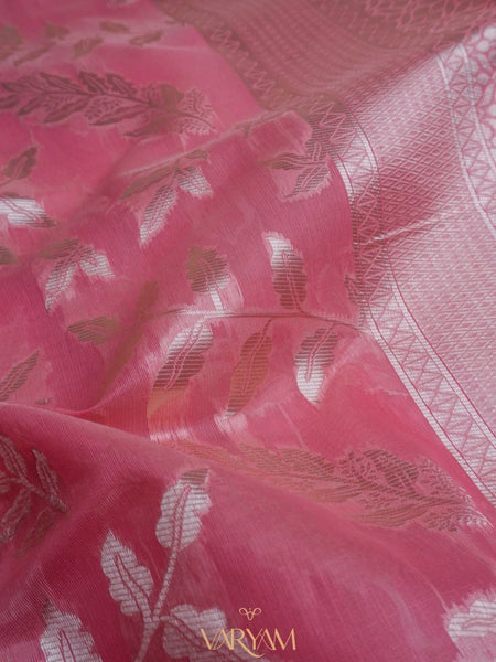 Mango Cotton Pink Saree
