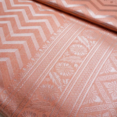 Leeche Cotton Orange Saree