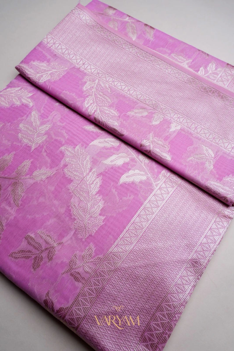 Mango Cotton Baby Pink Saree