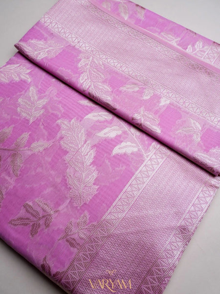 Mango Cotton Baby Pink Saree
