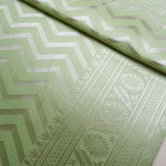 Leeche Cotton Green Saree
