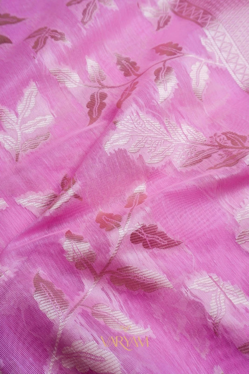 Mango Cotton Baby Pink Saree