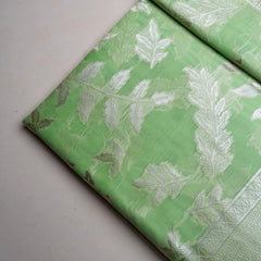 Mango Cotton Green Saree