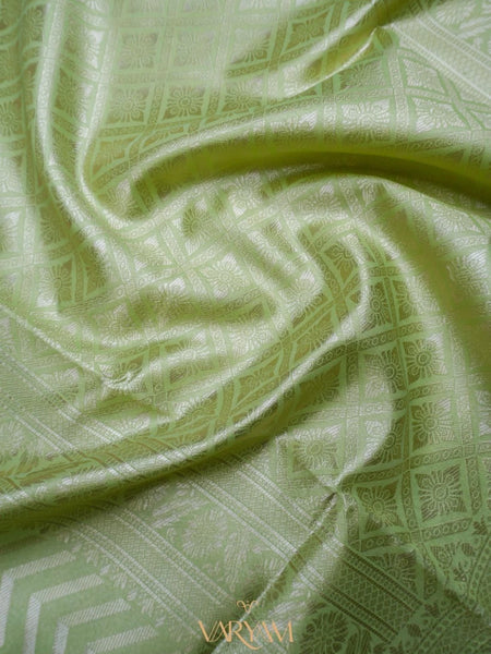 Leeche Cotton Green Saree