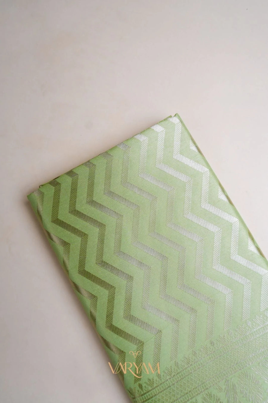 Leeche Cotton Green Saree