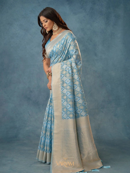 Shahi Cotton Blue Saree