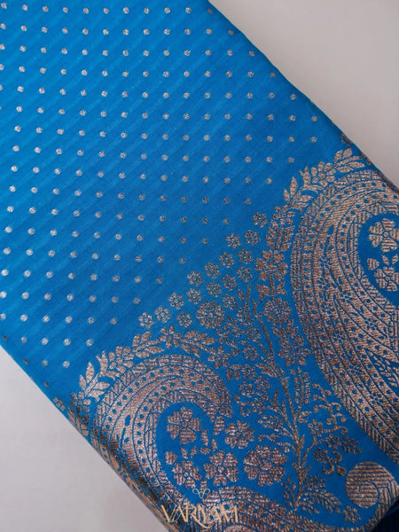 Zari Banarsi Silk Dark Blue Saree