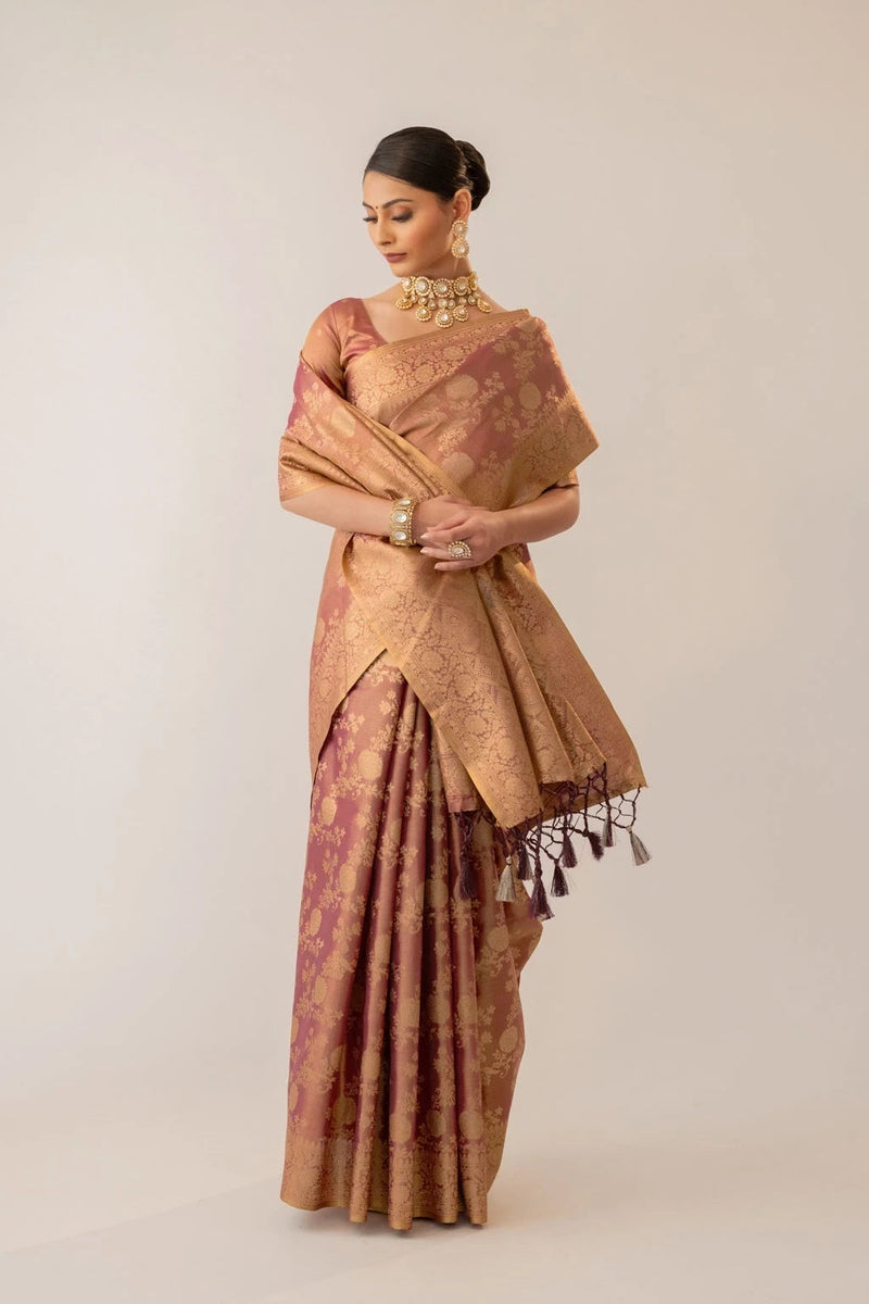 Ivona Silk Purple Saree