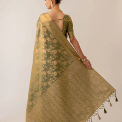 Ivona Silk Green Saree