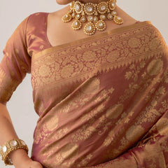 Ivona Silk Purple Saree