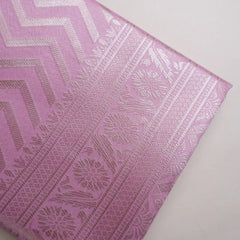 Leeche Cotton Baby Pink Saree