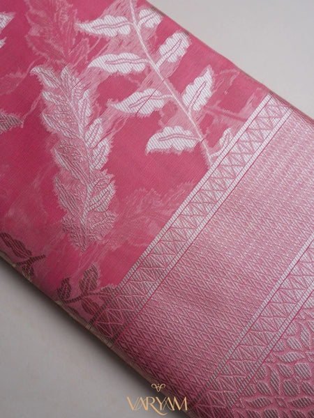 Mango Cotton Pink Saree