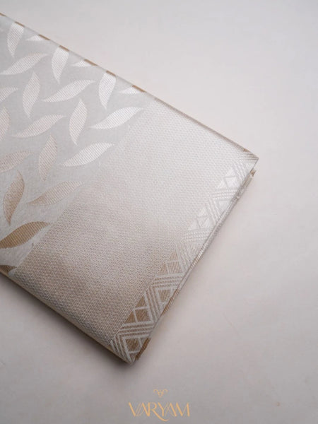 Sanna Cotton Cream Gold Saree