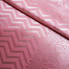 Leeche Cotton Pink Saree